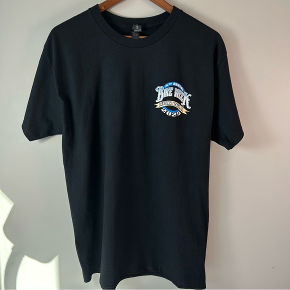 2025 Bike Week Daytona Beach Black Official Logo T-Shirt Men's Size Large - Picture 1 of 7